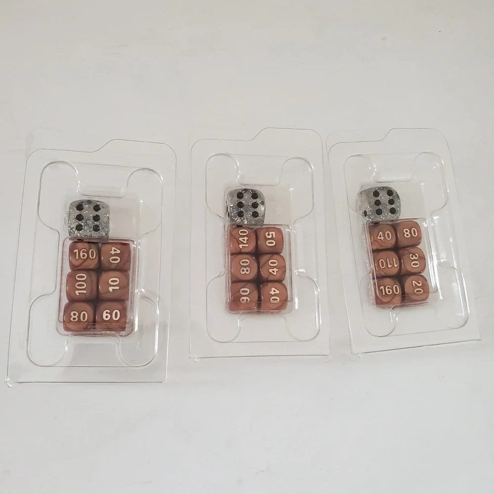 Pokemon TCG Damage Counter Dice Sets Copper Marbled ex Marker 3 Packs New